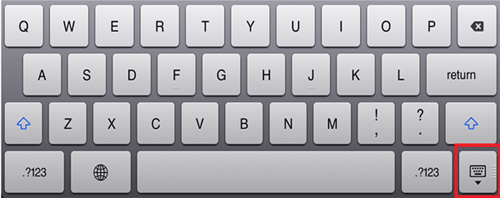iOS On Screen Keyboard